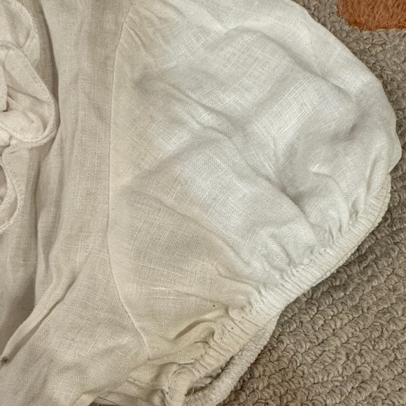 Moschino White Ruffled Blouse - Picture 4 of 10